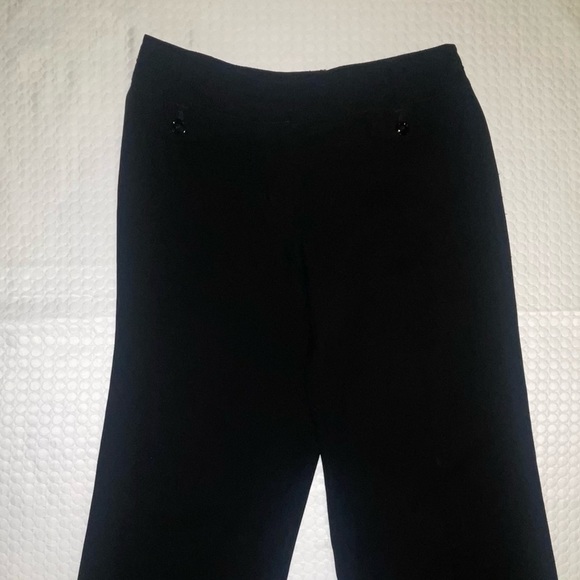 WHBM. Sz 4. Black Legacy Wide Leg Pant. Classic lightweight. Wardrobe essential - Picture 7 of 17